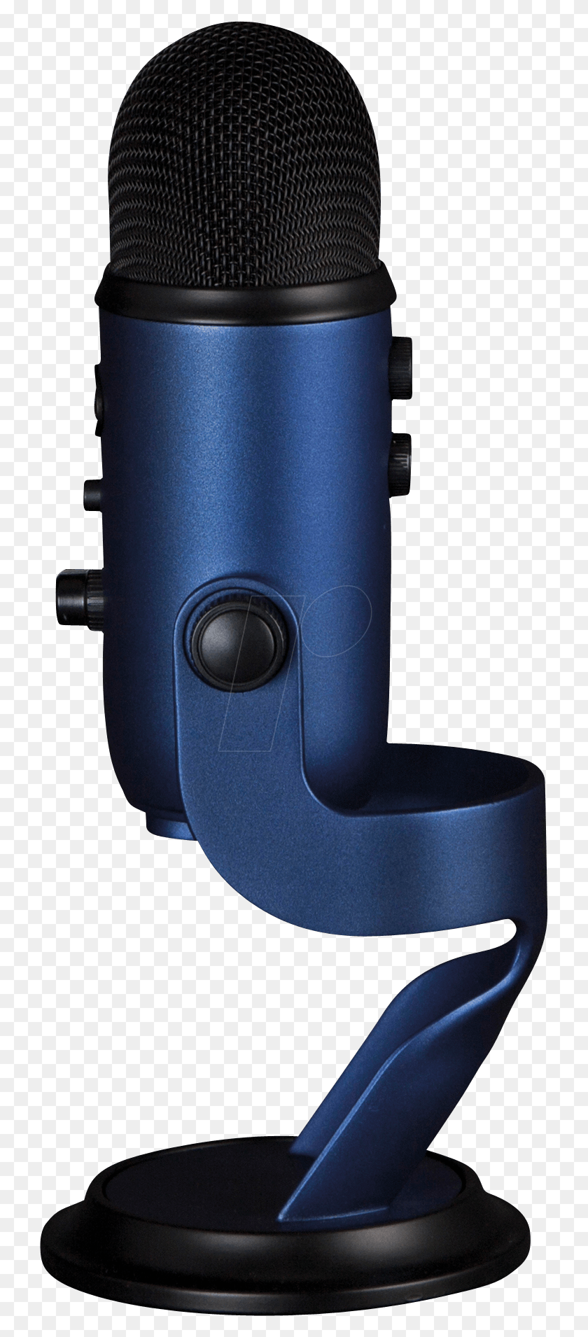 726x1850 Descargar Png Micrófono Usb Yeti Azul De Medianoche Micrófonos Azules Yeti Azul Midnight Blue, Cámara, Electrónica, Cilindro Hd Png