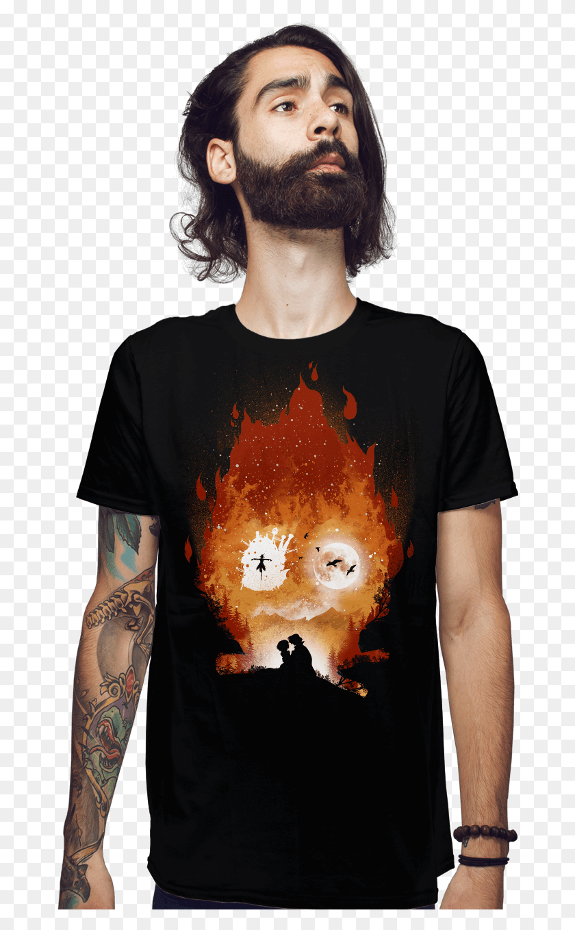 674x1298 Midnight Calcifer Proud To Be Hufflepuff Shirt, Clothing, Apparel, Skin HD PNG Download