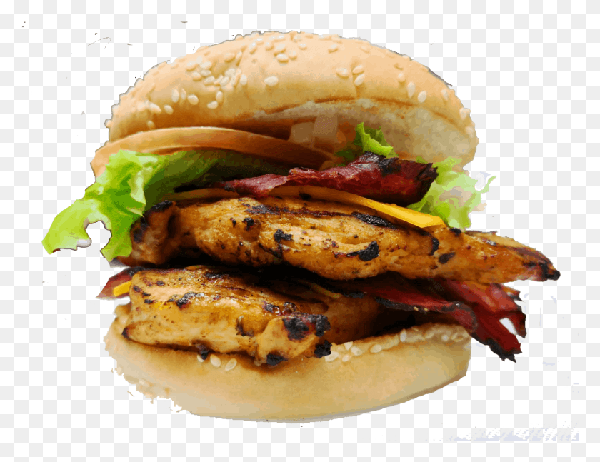 1594x1201 Mighty Al39S Chicken Burger Fast Food, Еда Hd Png Скачать