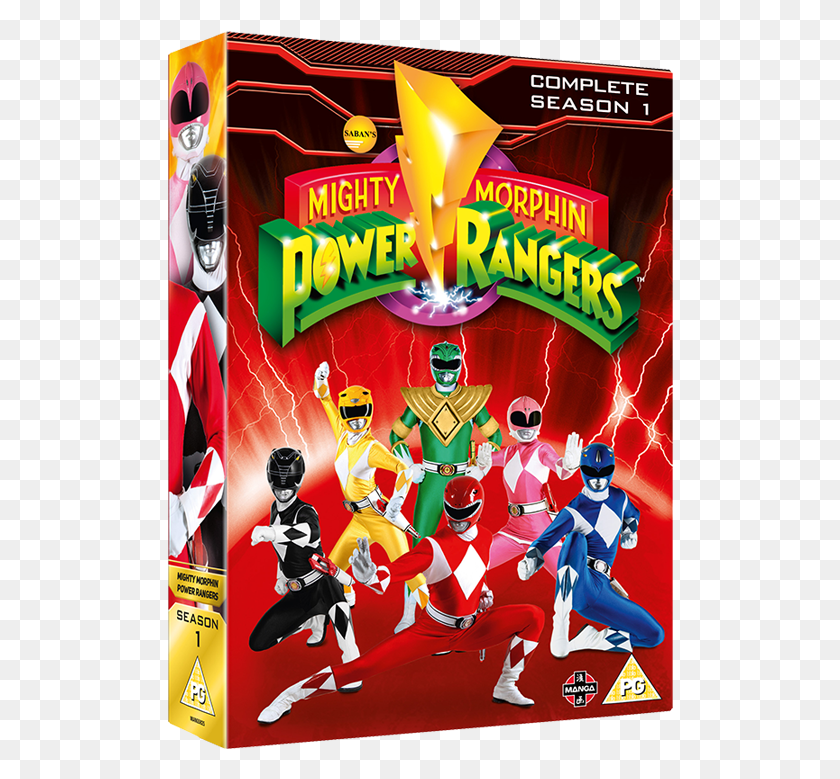 506x719 Mighty Morphin Power Rangers Complete Season Power Rangers Complete Season 1 Dvd, Poster, Advertisement, Flyer HD PNG Download