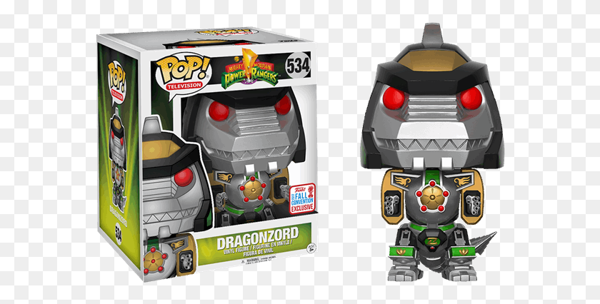 574x366 Mighty Morphin39 Power Rangers Dragonzord Funko Pop, Robot, Toy, Tire HD PNG Download