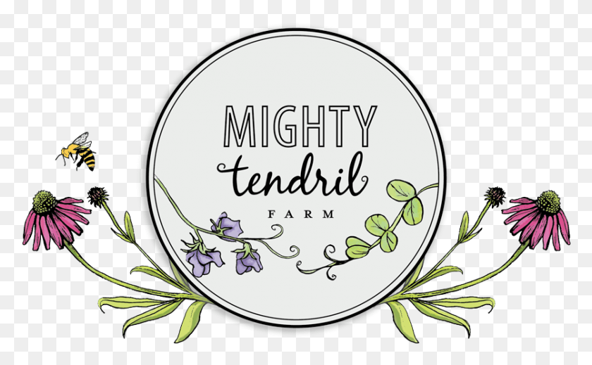835x492 Mighty Tendril Farm Will Be At Market This Week With, Text, Label, Plant HD PNG Download