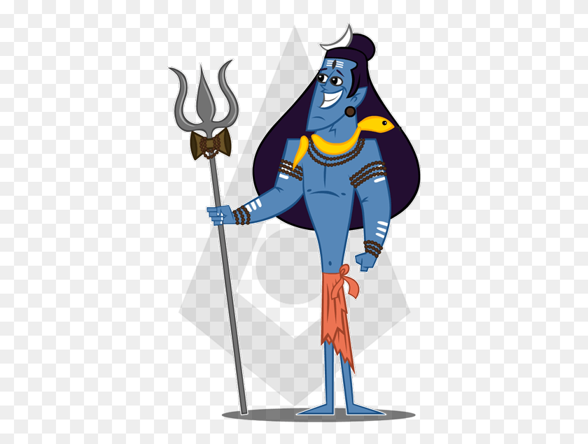 365x575 Mightz Shiva Cartoon, Эмблема, Символ, Оружие Hd Png Скачать