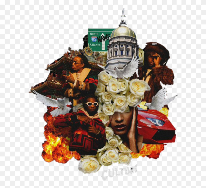 614x709 Migos Culture, Collage, Poster, Advertisement HD PNG Download