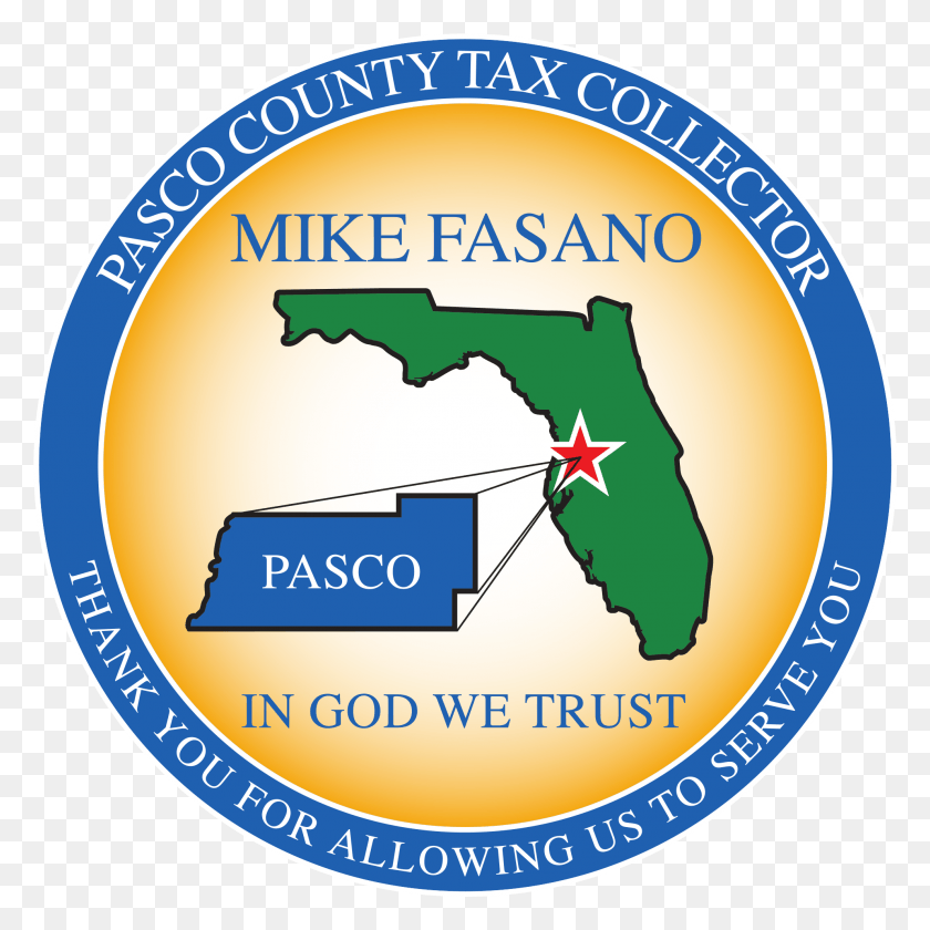 1982x1982 Descargar Png Mike Fasano Etiqueta De Recaudador De Impuestos Del Condado De Pasco, Logotipo, Símbolo, Marca Registrada Hd Png