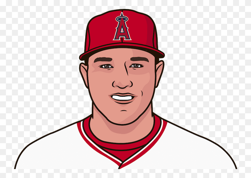 750x537 Mike Trout Has His Highest Ops In A Season This Season Illustration, Clothing, Apparel, Person HD PNG Download