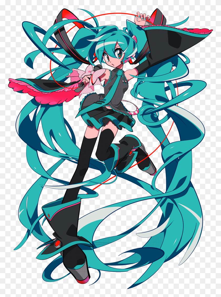 1480x2033 Miku Expo 2018 Front, Graphics, Floral Design HD PNG Download