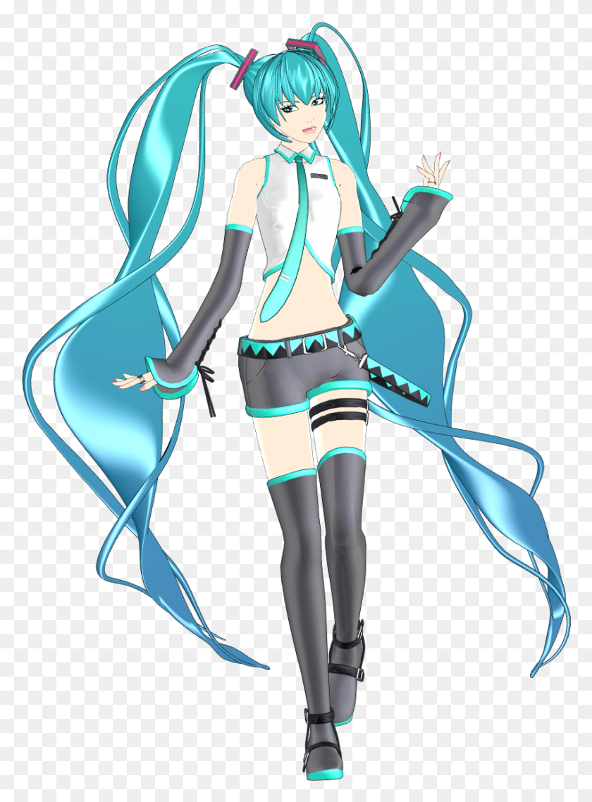 848x1173 Miku Module Of The Day Is Sour Xuan Miku Mmd, Persona, Humano, Intérprete Hd Png
