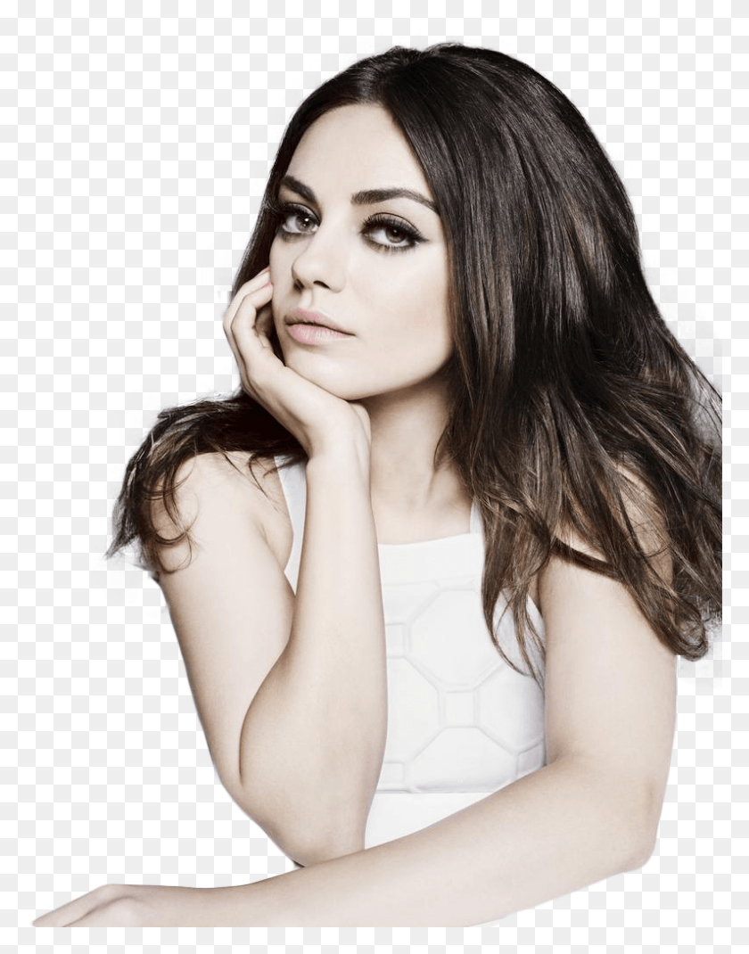 794x1029 Mila Kunis Mila Kunis Black And White, Clothing, Apparel, Person HD PNG Download
