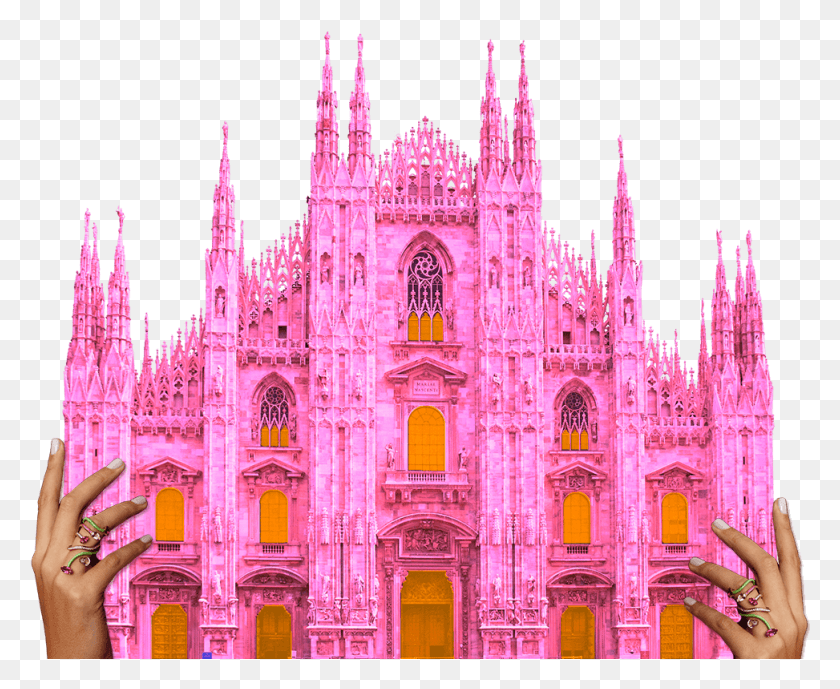 973x785 Milan Cathedral, Architecture, Building, Person HD PNG Download