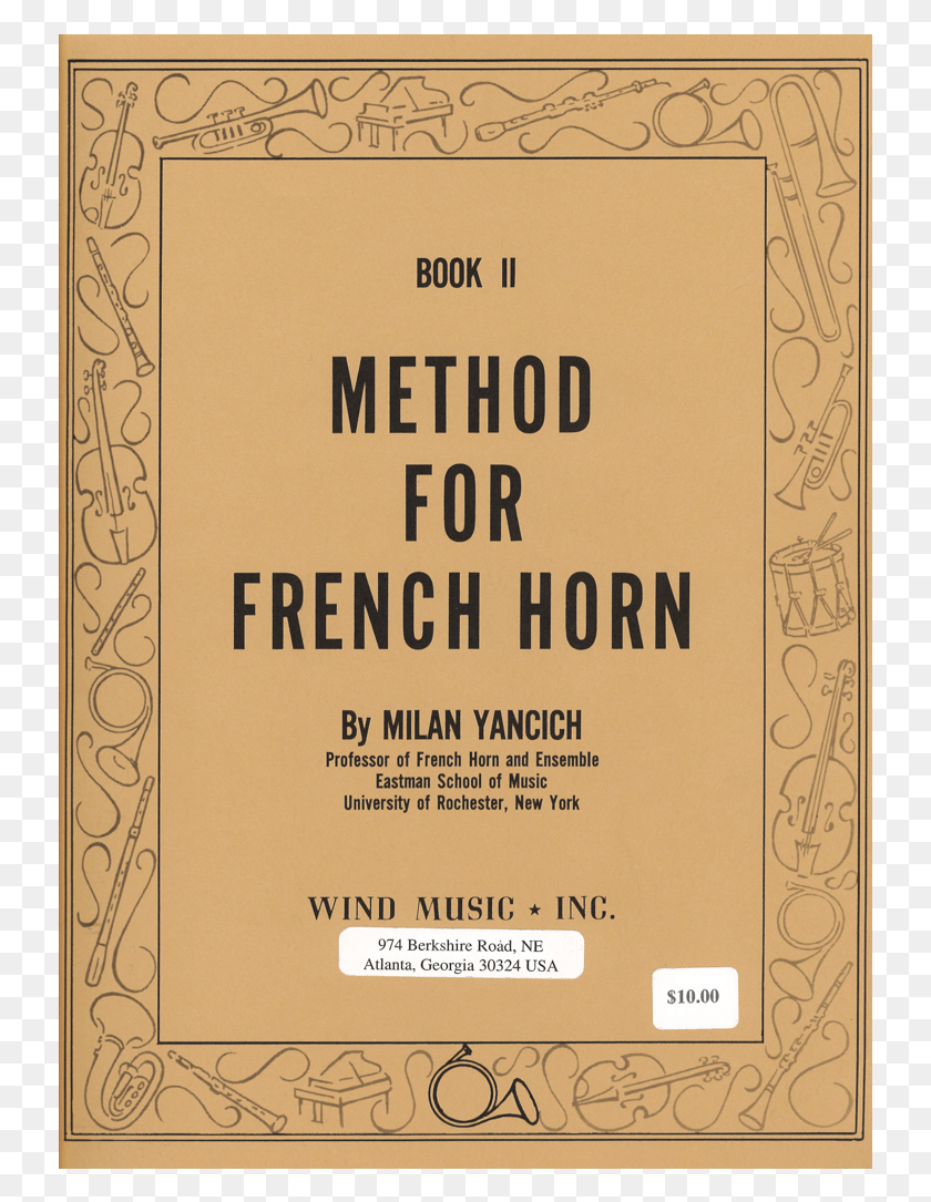735x1025 Milan Yancich Method For French Horn Book Book Cover, Text, Paper, Advertisement HD PNG Download