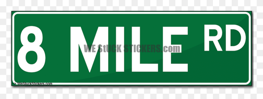 801x264 Mile Road Street Signs Sign, Word, Text, Symbol Descargar Hd Png
