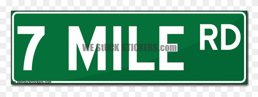 801x264 Mile Road Street Signs Sign, Word, Text, Label HD PNG Download