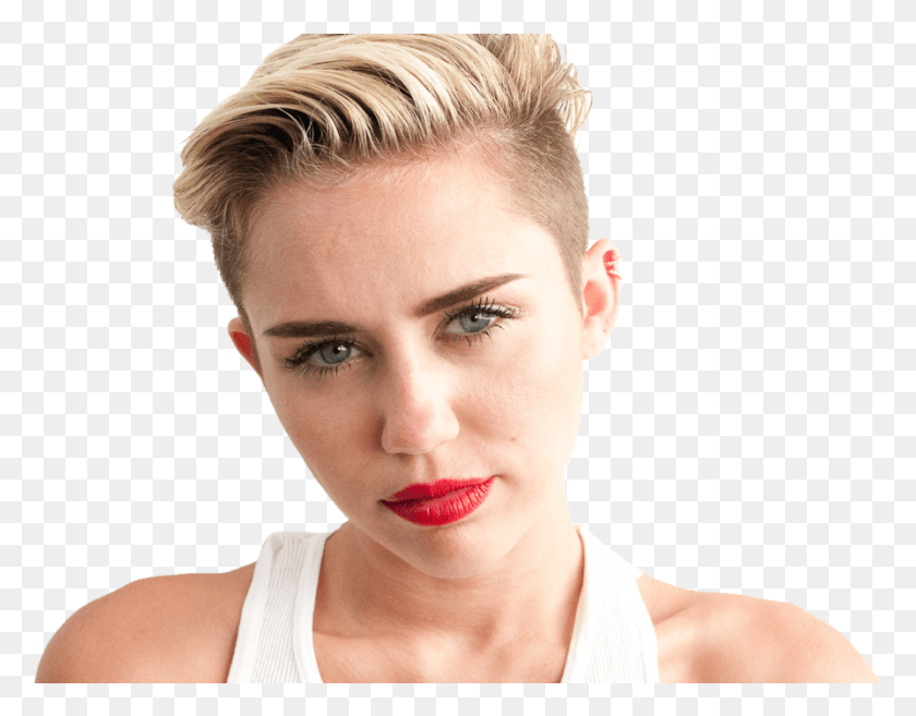 894x685 Miley Cyrus Face Miley Cyrus Wrecking Ball Close Up, Person, Human, Lipstick HD PNG Download