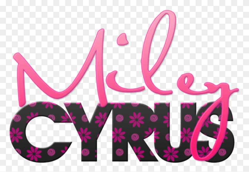 822x550 Miley Cyrus Logo Textos De Miley Cyrus, Text, Handwriting, Calligraphy HD PNG Download