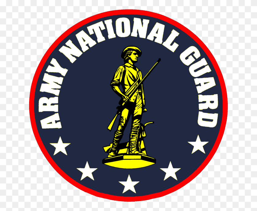 650x630 Military Bases Us National Guard Logo, Person, Human, Symbol HD PNG Download