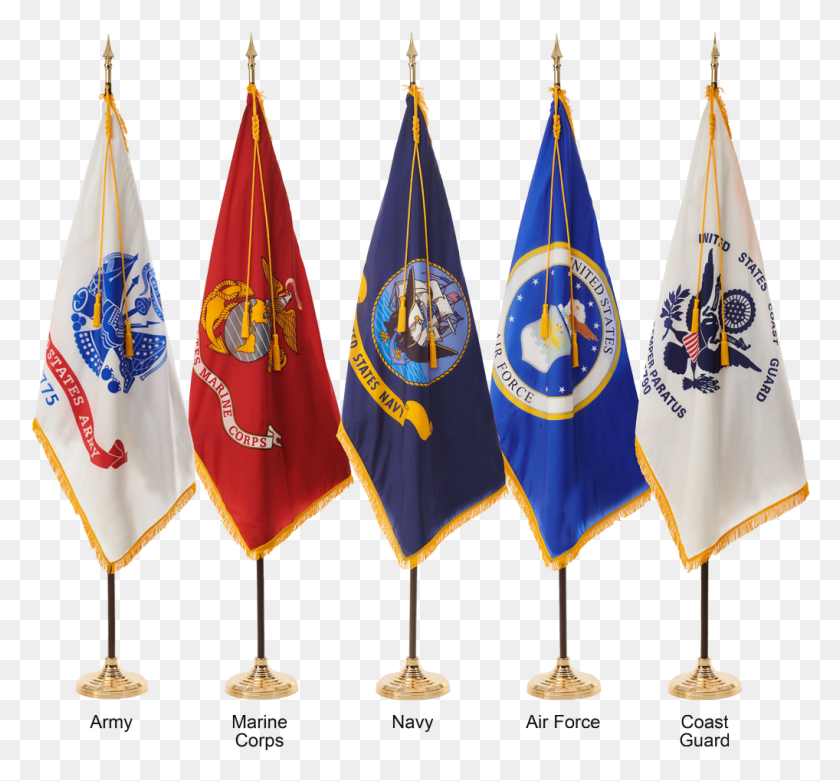 1018x941 Military Ceremonial Flags Flags Of All Military Branches, Flag, Symbol, American Flag HD PNG Download