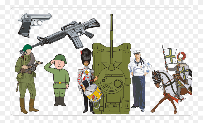 750x451 Military Clipart, Person, Bicycle, Vehicle HD PNG Download