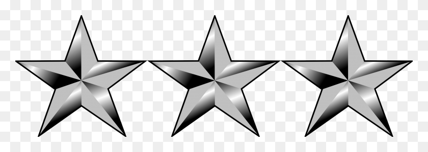 6262x1928 Military Clipart Army General Army Lieutenant General Rank, Symbol, Star Symbol HD PNG Download