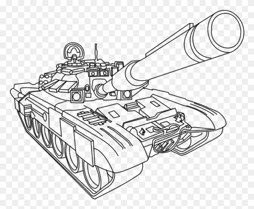 785x635 Military Coloring Pages Tank Tanque De Guerra Para Colorir, Gray, World Of Warcraft HD PNG Download