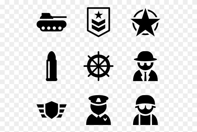 529x505 Military Fill Army Icon Vector, Gray, World Of Warcraft HD PNG Download