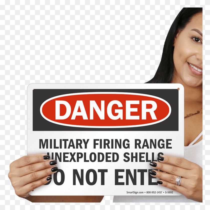 800x800 Military Firing Range Do Not Enter Sign Sign, Person, Human, Face HD PNG Download