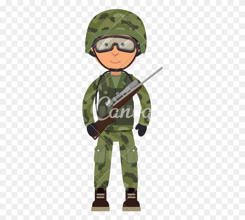 278x696 Military Icons By Canva Military Cartoon, Military Uniform, Sunglasses, Accessories HD PNG Download