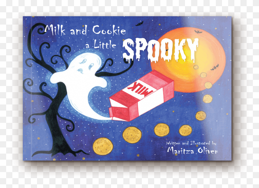 922x653 Milk And Cookie Is A Little Spooky Illustration, Advertisement, Text, Poster HD PNG Download