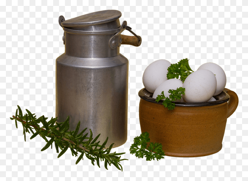 881x625 Milk Can Pot Egg The Wax Pot Clay Pot Parsley Egg, Food, Jar, Pottery HD PNG Download