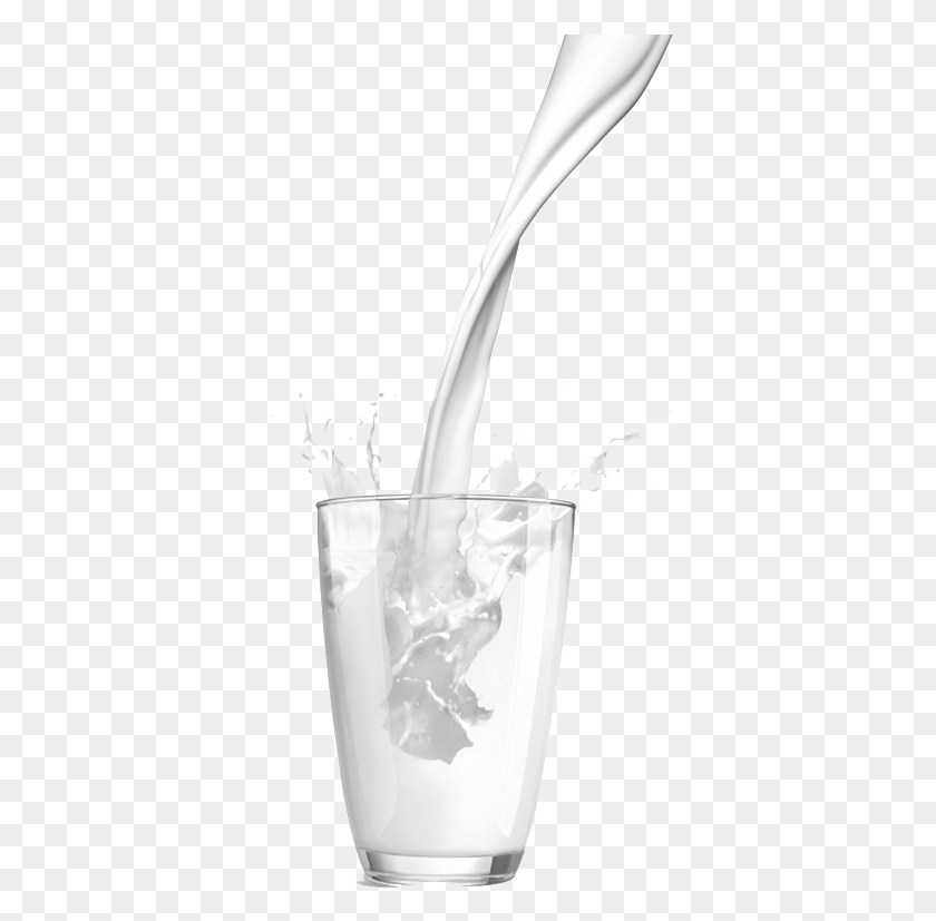 368x767 Milk Glass Liquid Dairy Product Image With Transparent Milk Pour, Beverage, Drink HD PNG Download