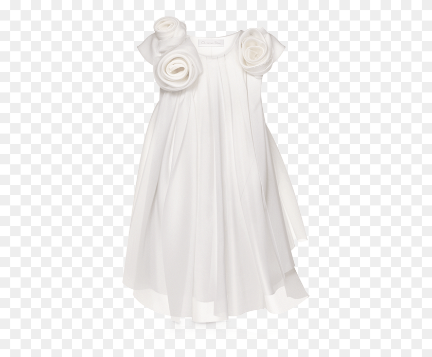 365x635 Blanco Leche Y Oro Vestido De Tul Con Lentejuelas Bata Blanche Baby Dior, Ropa, Moda, Moda Hd Png