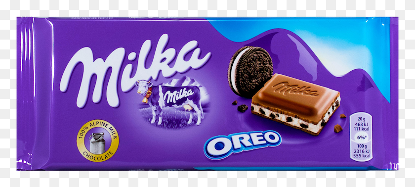 779x318 Milka Oreo Chocolate Milka, Dessert, Food, Sweets HD PNG Download