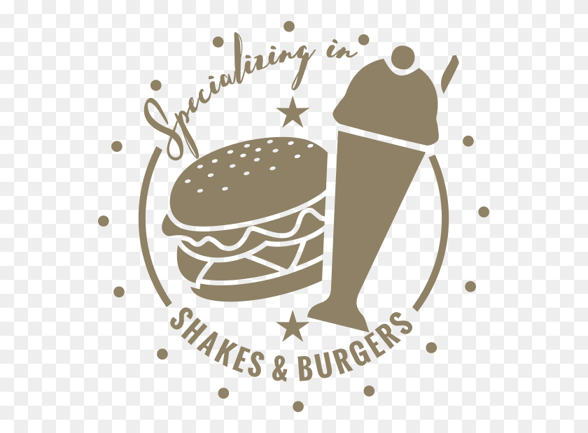 559x559 Milkshake Clipart Burger Burgers And Shakes Logo, Food HD PNG Download