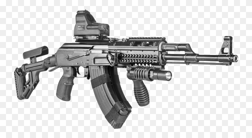 749x400 Milled Ak 47 Uas 3d Wed Ak 47 Fab Defense, Gun, Weapon, Weaponry HD PNG Download