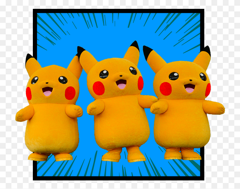 736x601 Descargar Png Millenia Walk Super Japan Fest Pikachu Parade De Dibujos Animados, Juguete, Texto, Gráficos Hd Png