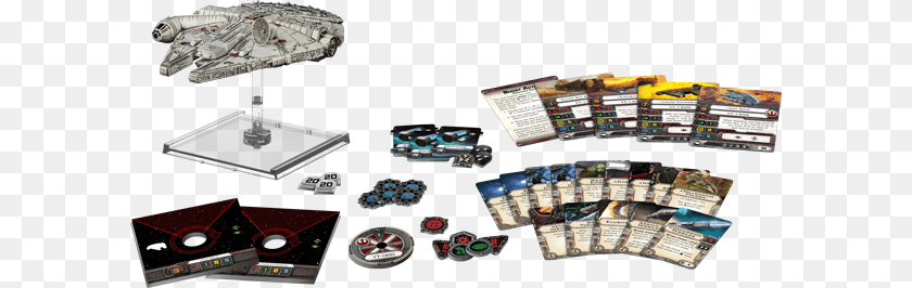 600x266 Millennium Falcon Expansion Pack Fantasy Flight Games X Wing Miniatures Game B Wing, Advertisement, Poster, Art, Collage PNG