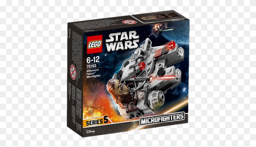 406x422 Descargar Png Millennium Falcon Microfighter Lego Star Wars 75193, Máquina, Rueda, Motor Hd Png
