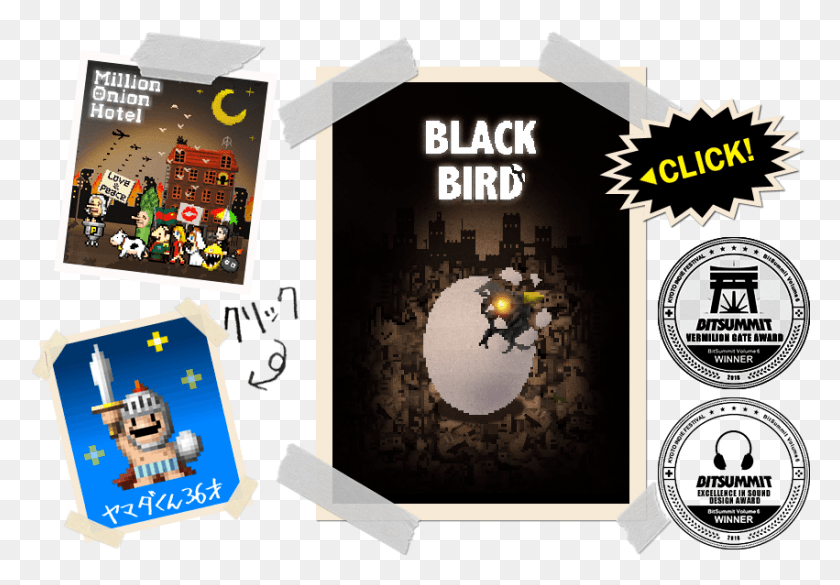 851x573 Million Onion Hotel In Bitsummit Onion Games Black Bird, Disk, Dvd, Poster HD PNG Download