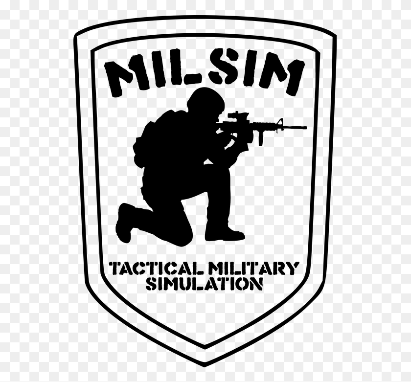 542x721 Milsim Military Airsoft Tactical Army Game Badge Milsim, Gray, World Of Warcraft HD PNG Download