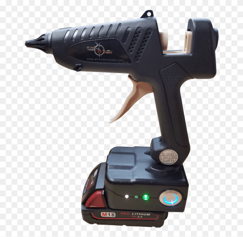 676x761 Milwaukee Cordless Glue Gun Dewalt Hot Glue Gun, Power Drill, Tool, Microscope HD PNG Download