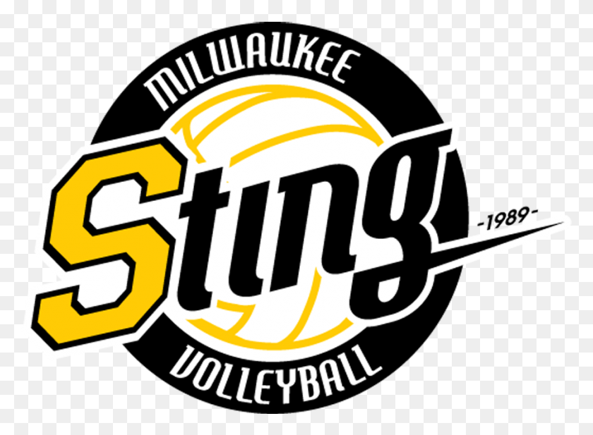 895x640 Descargar Png Milwaukee Sting Voleibol, Etiqueta, Texto, Logotipo Hd Png
