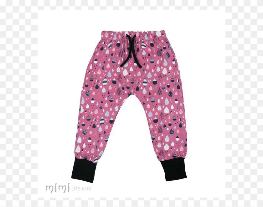 601x601 Mimi Franky Pants Raindrops Pink Pajamas, Clothing, Apparel HD PNG Download