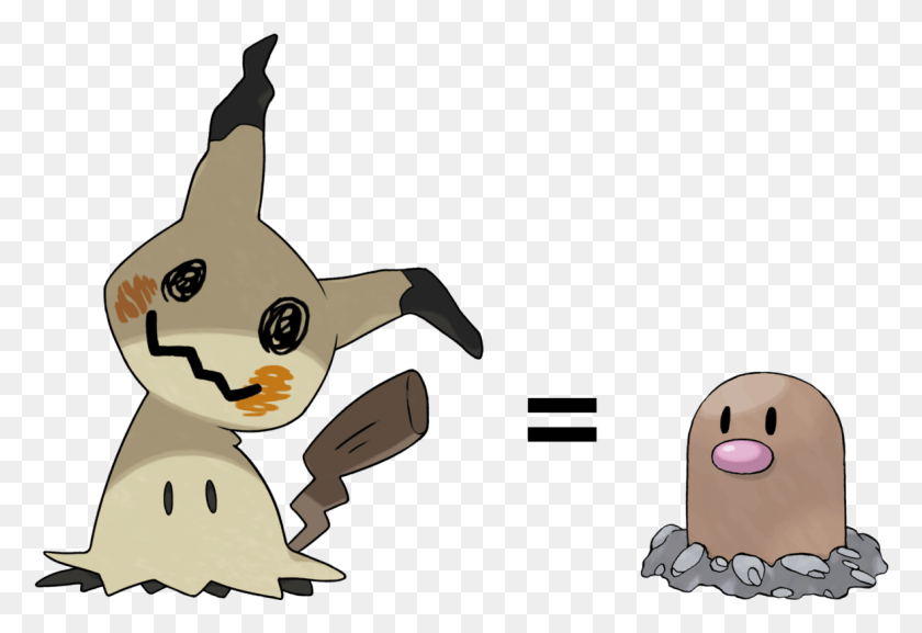 1180x783 Mimikyu And Diglett Have The Same Eyes Mimikyu Without Its Disguise, Snowman, Winter, Snow HD PNG Download