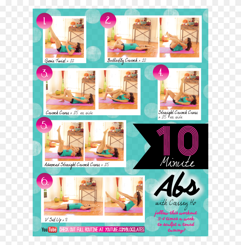 612x792 Min Abs My Top 6 Ab Sculpting Moves Blogilates Ab Workout, Advertisement, Poster, Flyer HD PNG Download