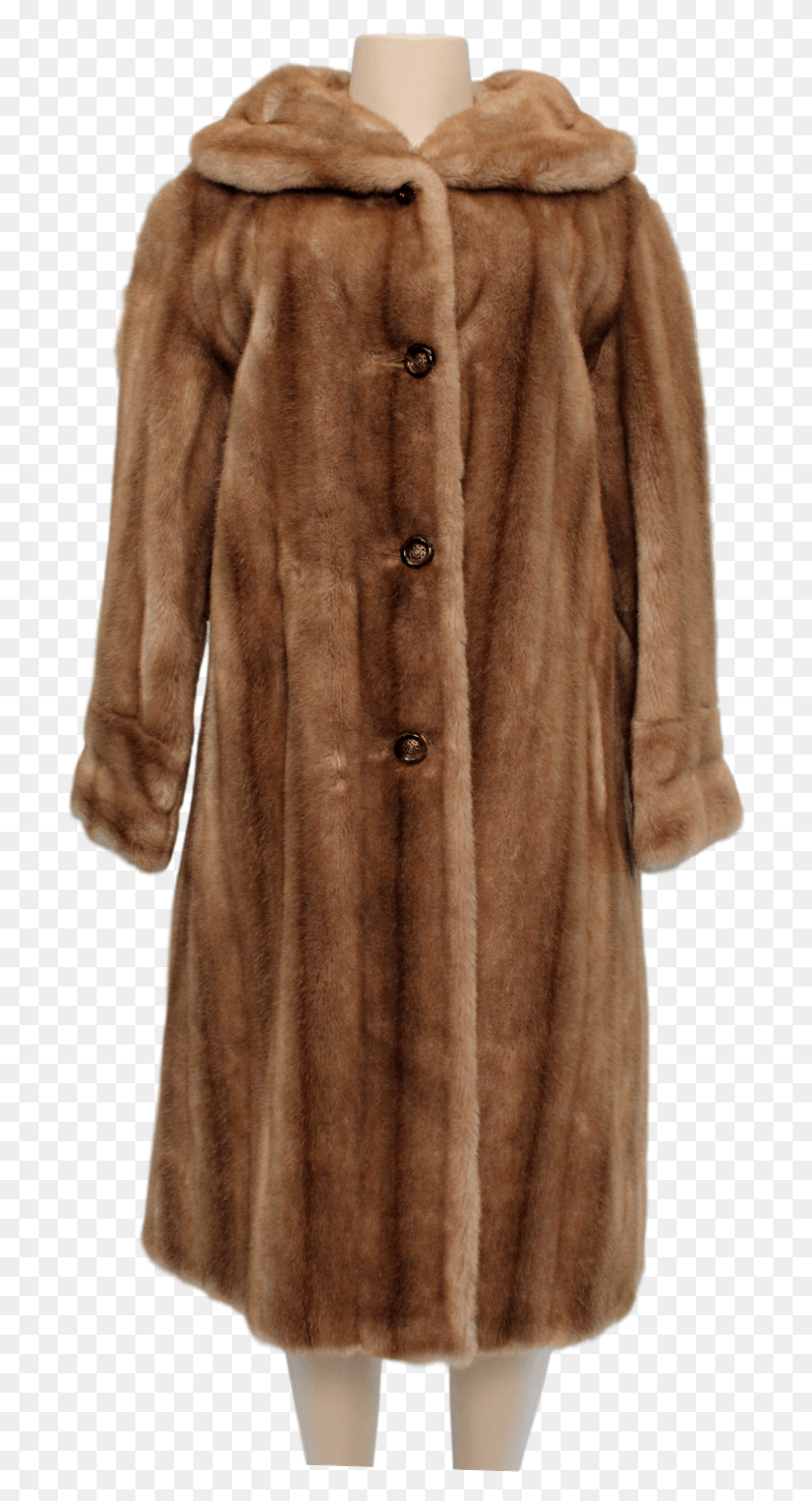 704x1492 Mincara By Russel Taylor Vintage Faux Fur Coat Overcoat, Clothing, Apparel, Trench Coat HD PNG Download
