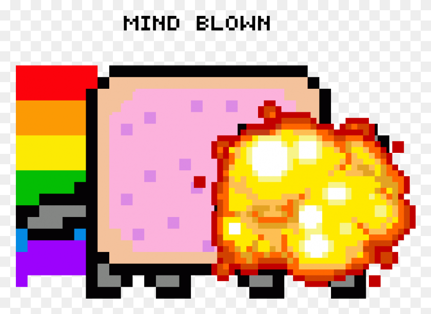 823x583 Mind Blown Meme Mlg Nyan Cat, Pac Man, Сладости, Еда Hd Png Скачать