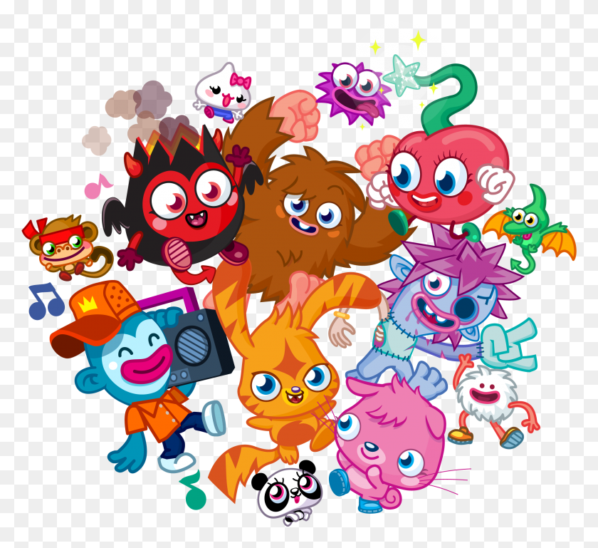 2212x2012 Mind Candy39s Moshi Monsters Roar To Life Through Toys Moshi Monsters, Graphics, Pattern HD PNG Download