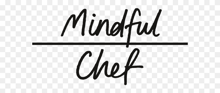 595x297 Mindful Chef Logo, Text, Handwriting, Alphabet Descargar Hd Png