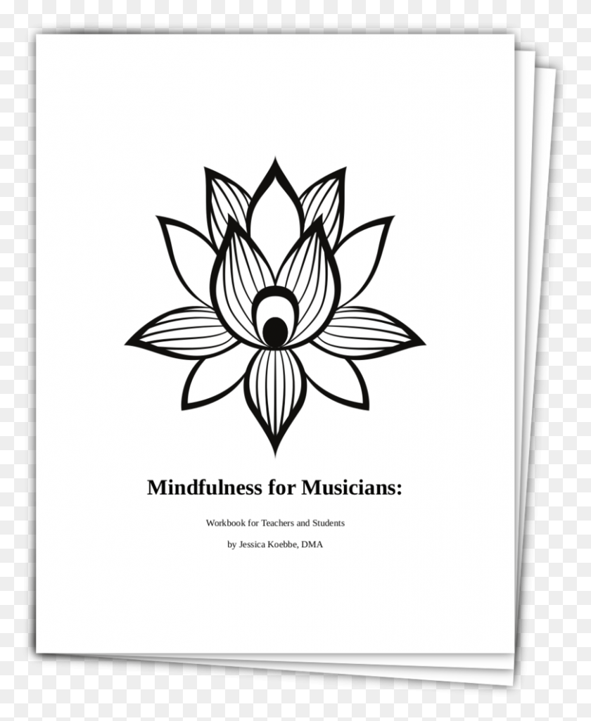 809x1001 Mindfulness For Musicians Lotus Flower Illustration, Graphics, Floral Design HD PNG Download