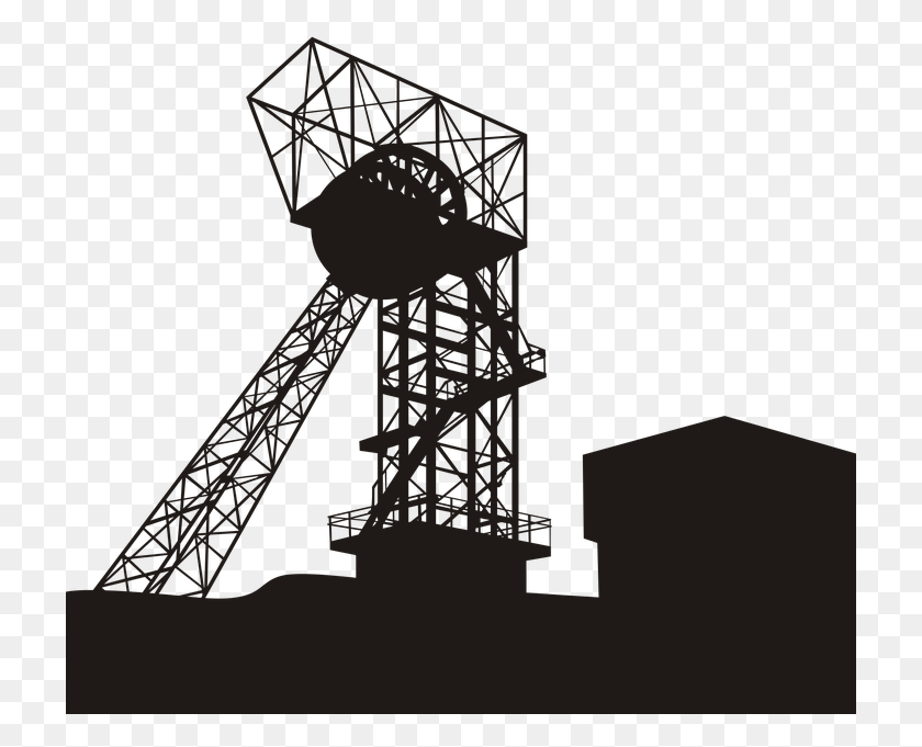 721x621 Mine Shaft Machine Mining Shaft Extract Tower Coal Mine Clip Art, Telescope, Antenna, Electrical Device HD PNG Download